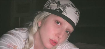 Lady Gaga reveals bleached eyebrows as she works on her new album