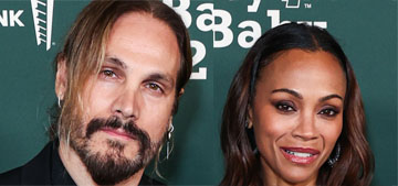 Zoe Saldana and her husband Marco Perego have a code word for getting busy