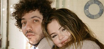 Selena Gomez & Benny Blanco were so cute together courtside at a Knicks game