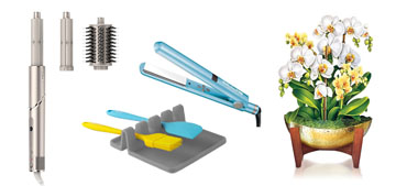 Pop up cards for Mother’s Day, a utensil rest and hair tools that are comparable to Dyson