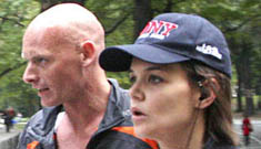Did Katie Holmes fake the NY Marathon and have someone else run it for her?