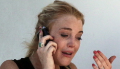 Lindsay Lohan puts on weepy spectacle after allegedly punching dude