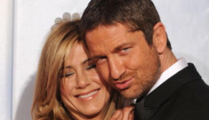 Jennifer Aniston & Gerard Butler to pose in “racy” W Mag spread