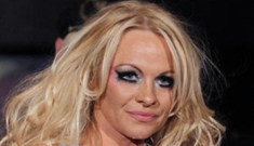 Pamela Anderson is a glittery, sweaty, gross mess