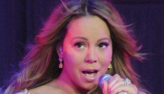 Mariah Carey performs in too-tight, ruffled, ’80s nightmare dress