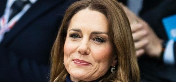 Princess Kate was sent out solo to a Six Nations rugby match on Saturday