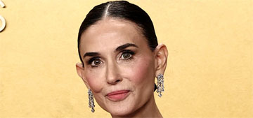 Demi Moore wore a dramatic Schiaparelli to the SAG/Actor Awards