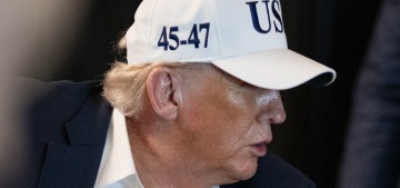 Donald Trump has a huge, angry-looking rash on his neck right now