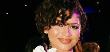Zendaya, in bridal white, wore her wedding ring at the Essence luncheon