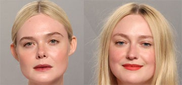 Elle and Dakota Fanning were matchy in black at the VF Oscar party