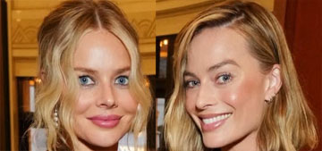 Samara Weaving bared her baby bump at a Ready or Not 2 screening with Margot Robbie