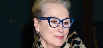 Meryl Streep wore leopard print & carried the DeMellier ‘It bag’: fabulous?