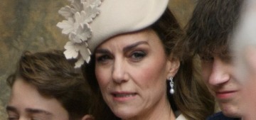 Princess Kate repeated a cream Self Portrait suit for 2026 Easter Sunday