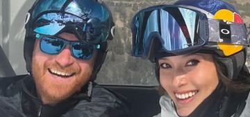 The Sussexes’ ski vacation last week included Olympian Eileen Gu & Justin Trudeau