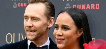 Tom Hiddleston & Zawe Ashton were loved up at the Olivier Awards last night