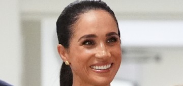 Duchess Meghan wore Karen Gee for the Sussexes’ visit to a Melbourne hospital