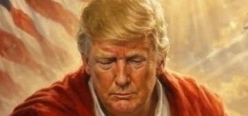 Donald Trump claims his bonkers MAGA-Jesus portrait was just him ‘as a doctor’