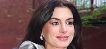 Anne Hathaway wore a cloud-like Lever Couture to the NYC ‘Mother Mary’ screening