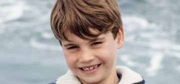 Prince Louis’ eighth birthday portrait was taken on a boat off the Cornish coast
