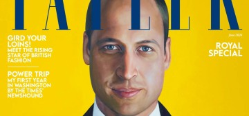 Tatler commissioned a portrait of Prince William with more hair than he’s had in years