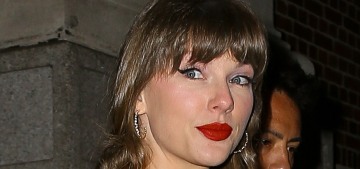 Taylor Swift wore a Staud sundress & carried a $9,750 Dior bag in NYC