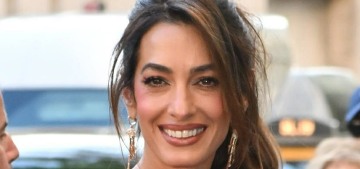 Amal Clooney wore a Balenciaga minidress for her husband’s Chaplin Award gala