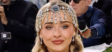 Sabrina Carpenter wore a Dior to the Met Gala made of film strips from the movie Sabrina