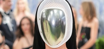 Katy Perry wore Stella McCartney & a Miodrag Guberinic mask to the Met Gala