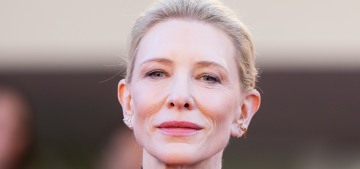 Cate Blanchett wore a ‘gloved’ & fringed Givenchy to a Cannes premiere: ugh?