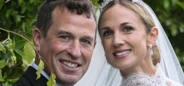 Harriet Sperling wore an Emilia Wickstead wedding gown to marry Peter Phillips