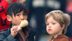 Jolie-Pitt kids get ice cream, more time with their grandparents