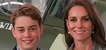 Princess Kate & Prince George visited an RAF base to mark Armed Services Day