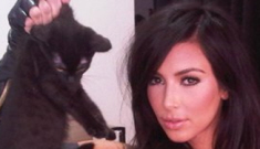 Is Kim Kardashian being cruel to a kitty cat?
