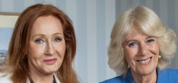 Queen Camilla posed with JK Rowling in Scotland on the last day of Pride Month
