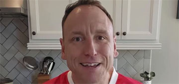 Joey Chestnut wins 18th Nathan’s hot dog eating contest, but heat slowed him down