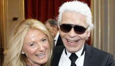 What made Karl Lagerfeld smile?