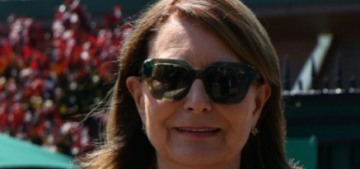 Carole Middleton stepped out at Wimbledon for the second day in a row