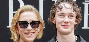 “Cate Blanchett took her son Ignatius Upton to the Armani show” links