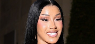 Cardi B was seen flirting with soccer star Maduka Okoye during Paris Fashion Week