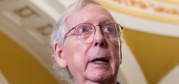 CNN got a video of Mitch McConnell being loaded onto an ambulance last month