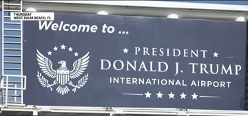 The Palm Beach to Trump airport rebranding is going as well as you would expect
