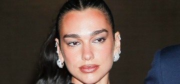 Dua Lipa wore custom Ferragamo to her husband’s ‘One Night Only’ premiere