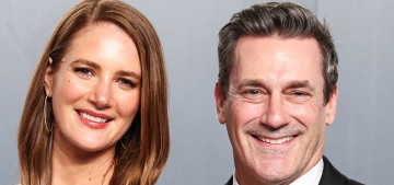Jon Hamm, 55, is expecting his first child with wife Anna Osceola