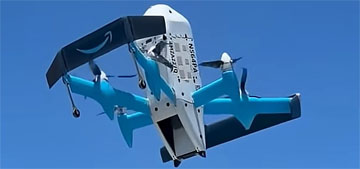 An Amazon drone dropped a Texas woman’s package into her hot tub