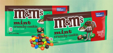 M&M’s is releasing a new limited edition mint cookie flavor