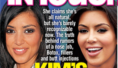 In Touch: Kim Kardashian mangled her face with plastic surgery