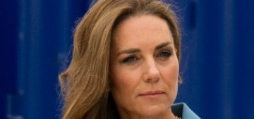 Princess Kate repeated a pantsuit for a surprise appearance in Liverpool with William