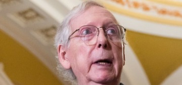 Mitch McConnell was seen in public for the first time in three months