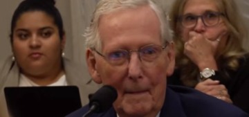 Mitch McConnell froze up on camera in a Senate committee hearing