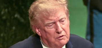 Donald Trump waddled up to the UN & talked about ‘annihilating’ Iran